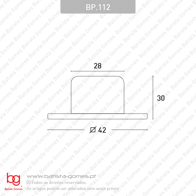 Batente limitador de porta - ABS
